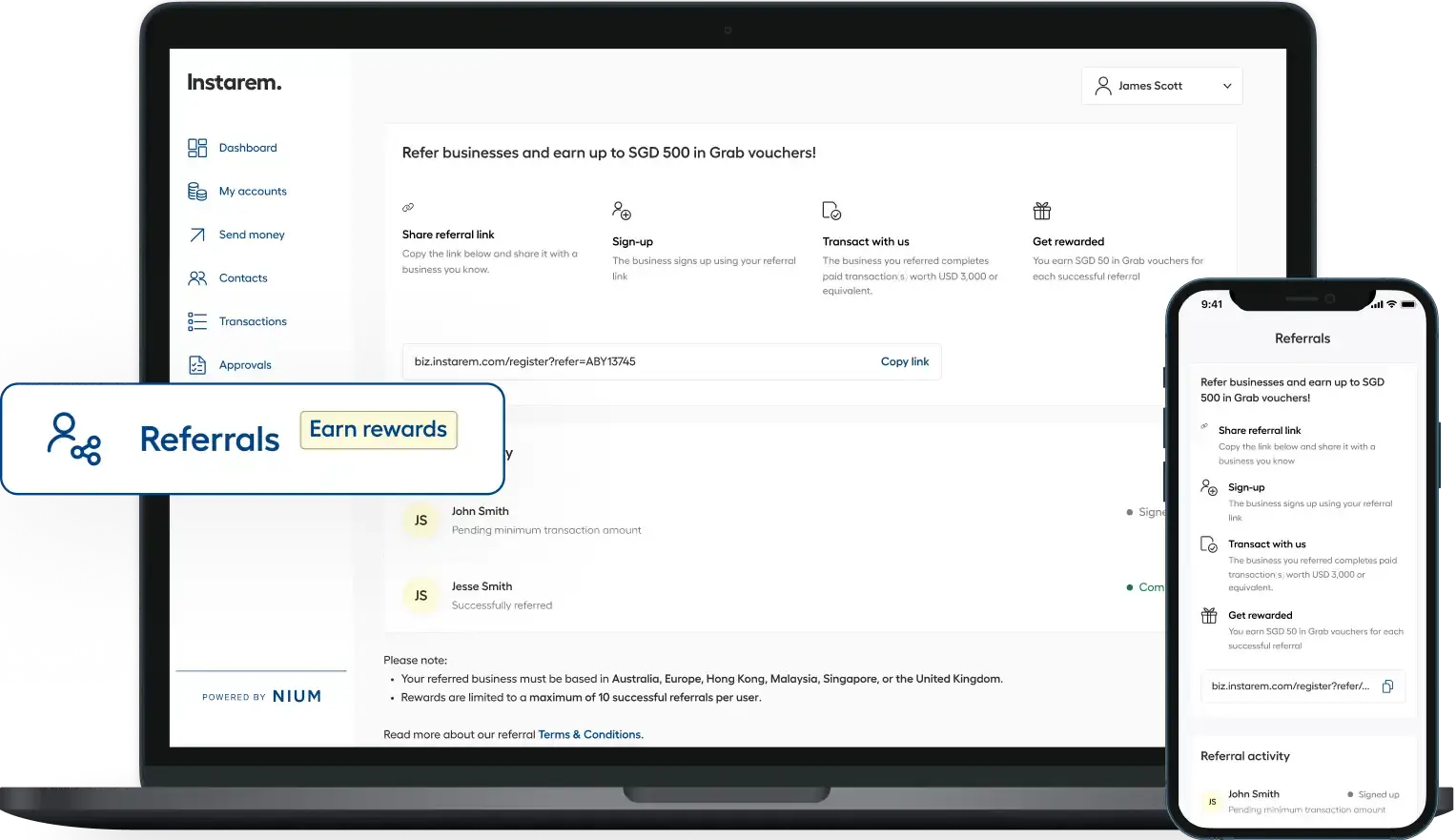 Instarem Sme Dashboard