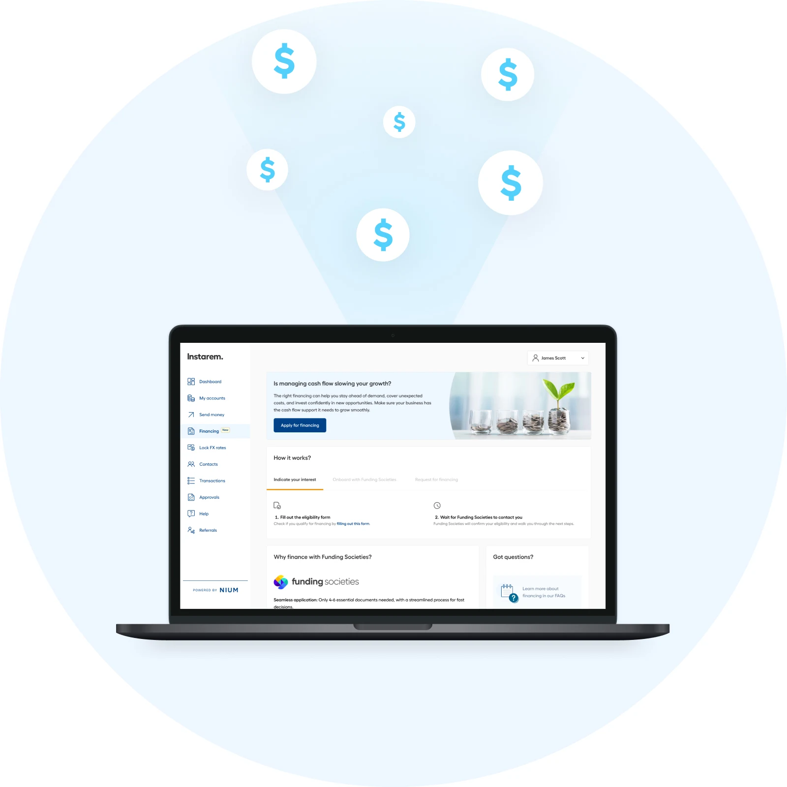 More cash SME Dashboard